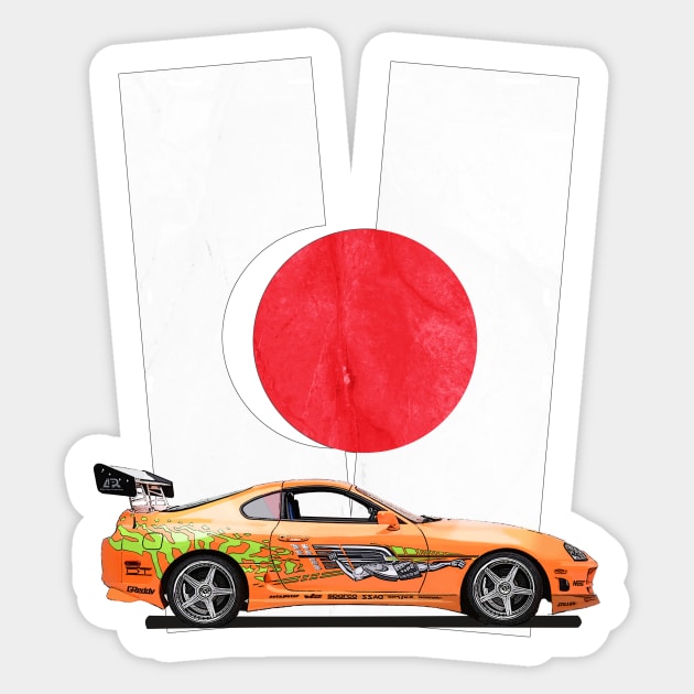 Furious Celica Sticker by mvommen